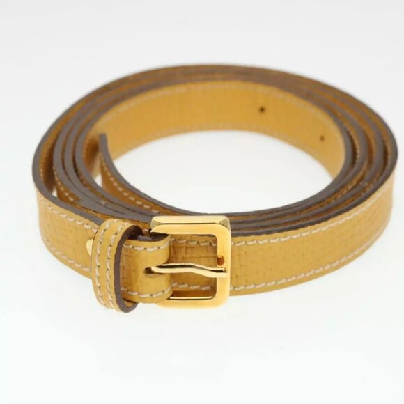 LOEWE Barcelona Hand Bag Leather 2way Yellow - Picture 12 of 15